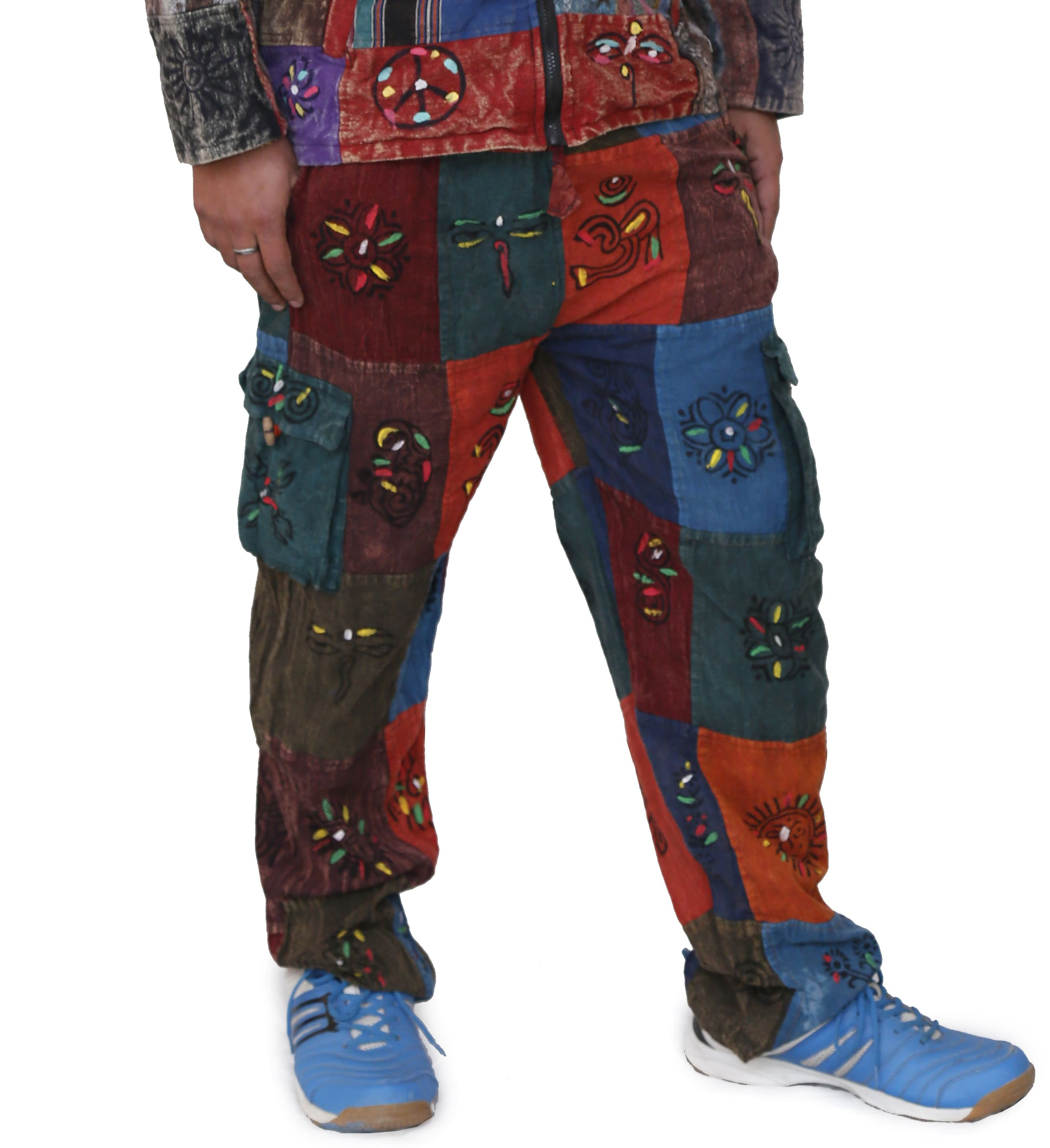 Patchwork Cotton Trousers