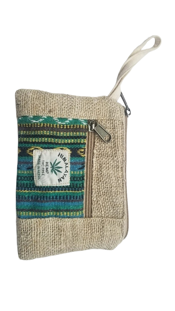 Multicolor Hemp Coin Pouch