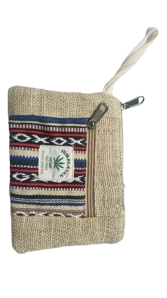 Multicolor Hemp Coin Pouch