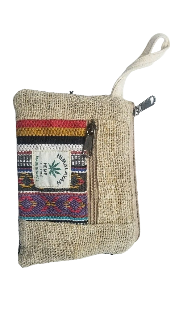 Multicolor Hemp Coin Pouch