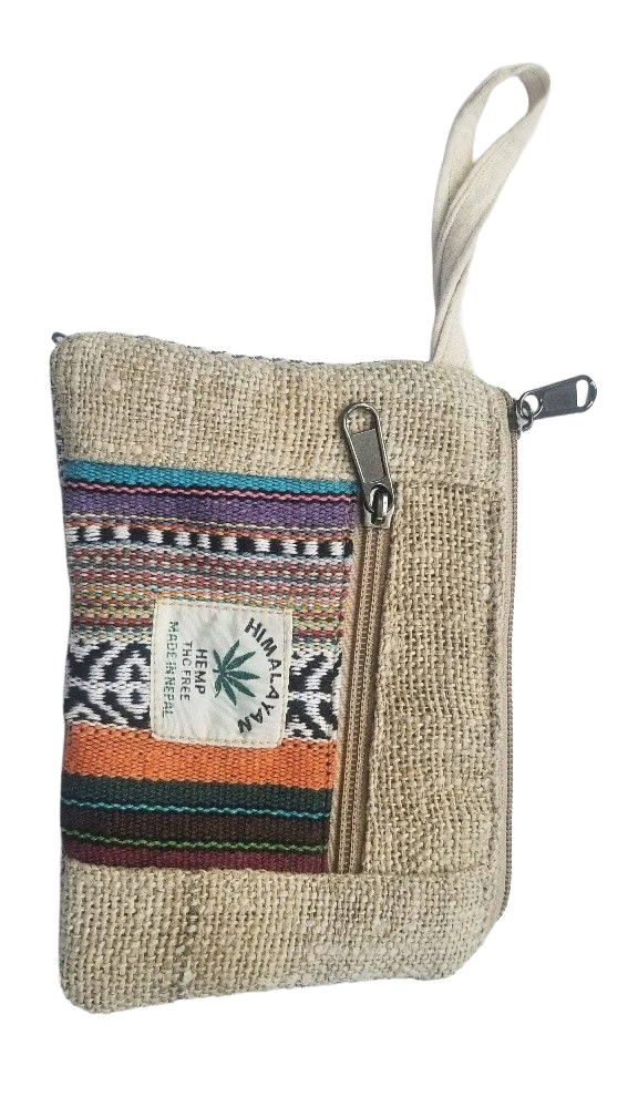 Multicolor Hemp Coin Pouch