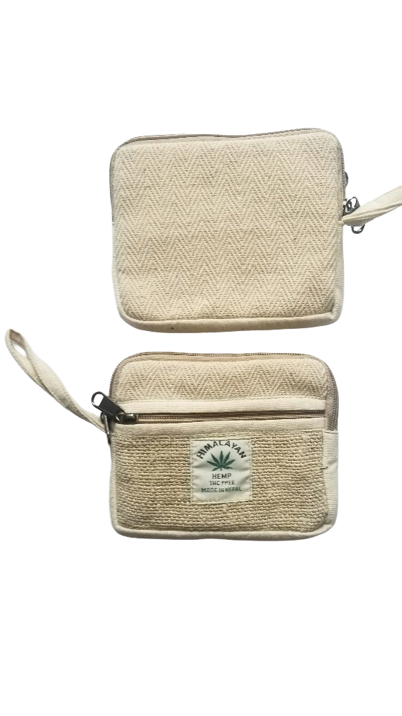 Hemp Small Coin Pouch