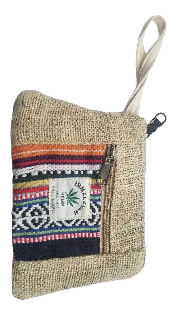 Multicolor Hemp Coin Pouch