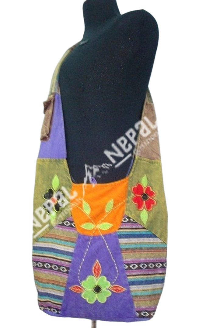 Hand Embroidery Cotton Shoulder Bag