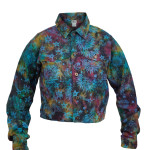 Mushroom Print Tie-Dye Jacket
