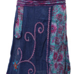 Handmade Embroidered Long Cotton Skirt