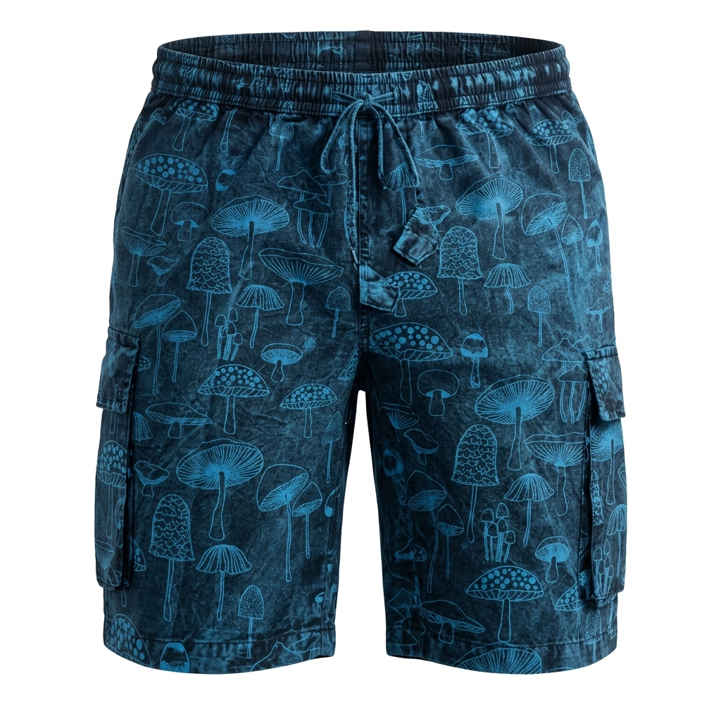 Mushroom Cargo Shorts