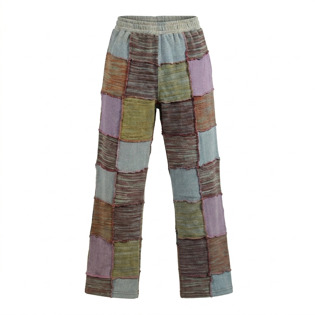 Hippie Cotton Patchwork Trousers