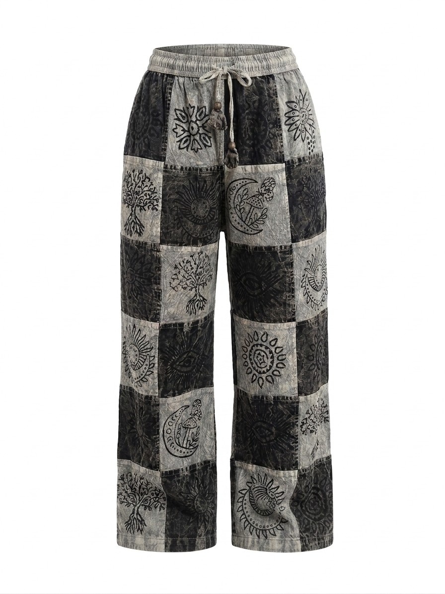Patchwork Stonewash Trousers