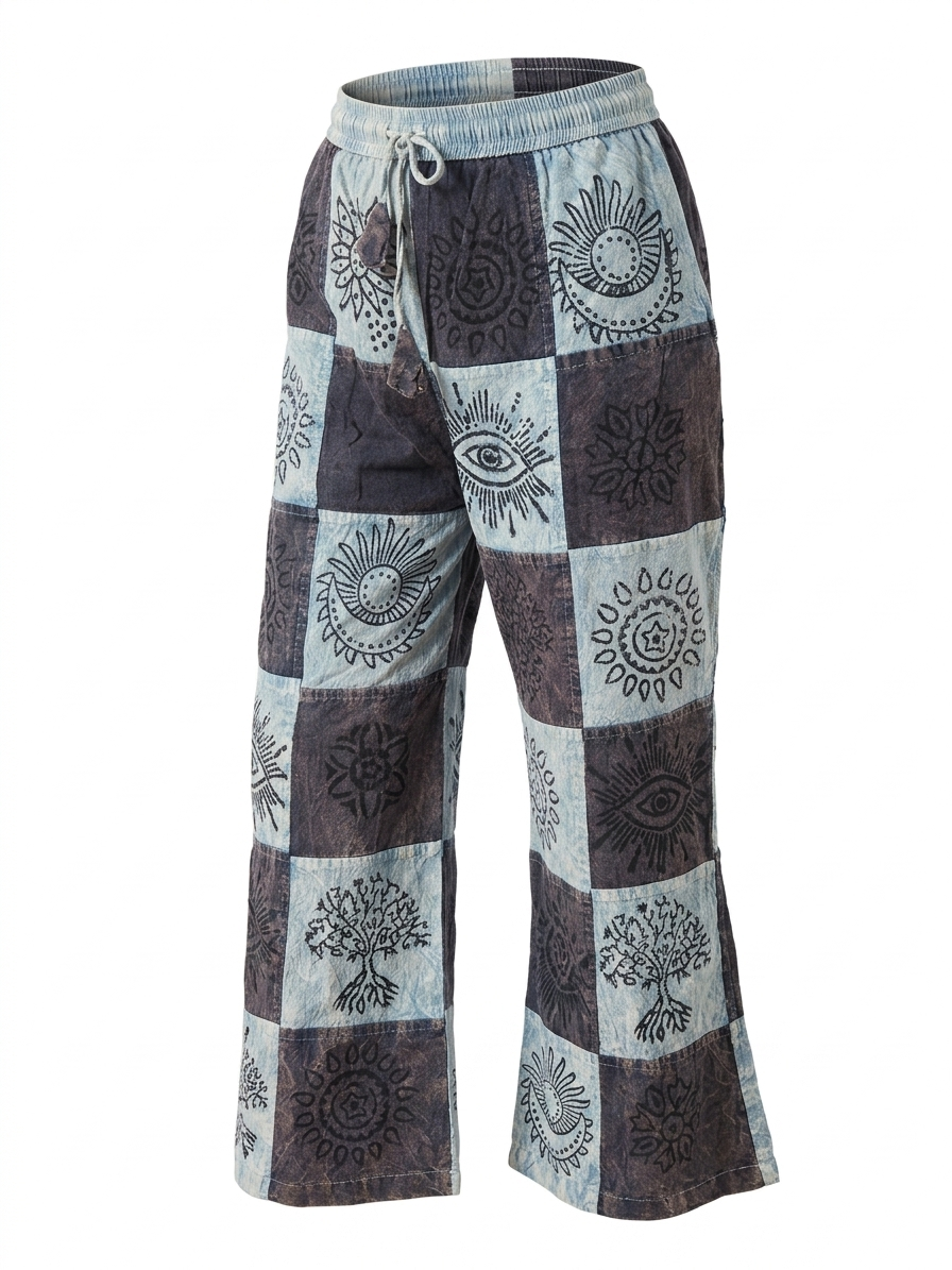 Patchwork Stonewash Trousers