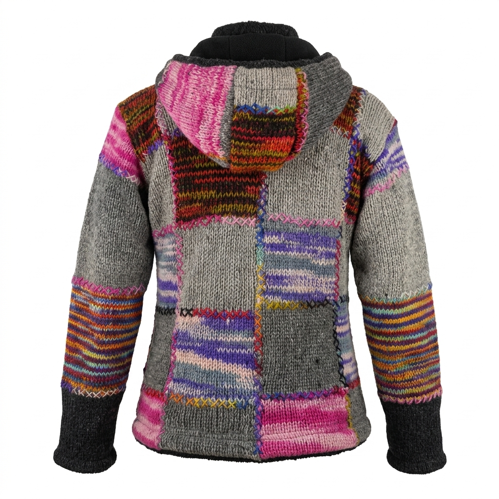Hippie Patchwork Woolen Jacket