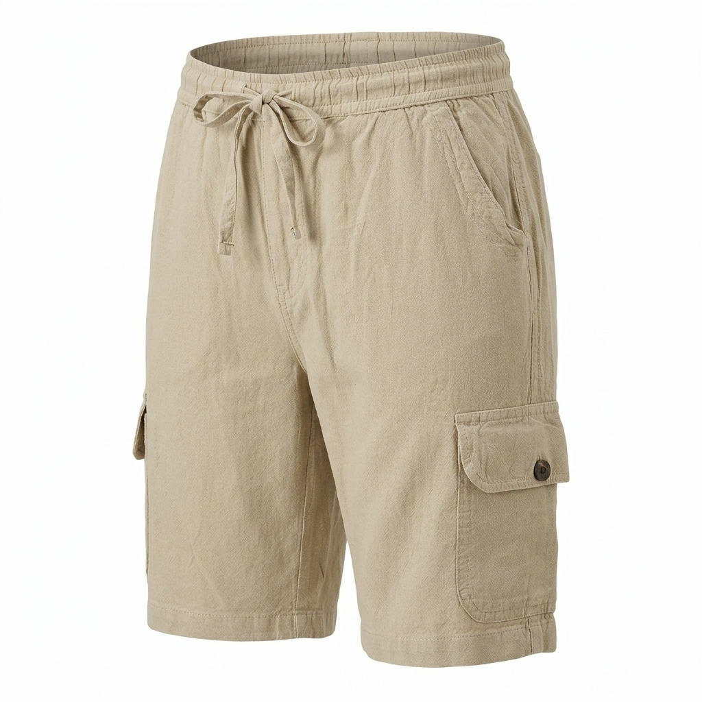 Pure Cotton Cargo Shorts for Women – Breathable Casual Summer Shorts with Pockets