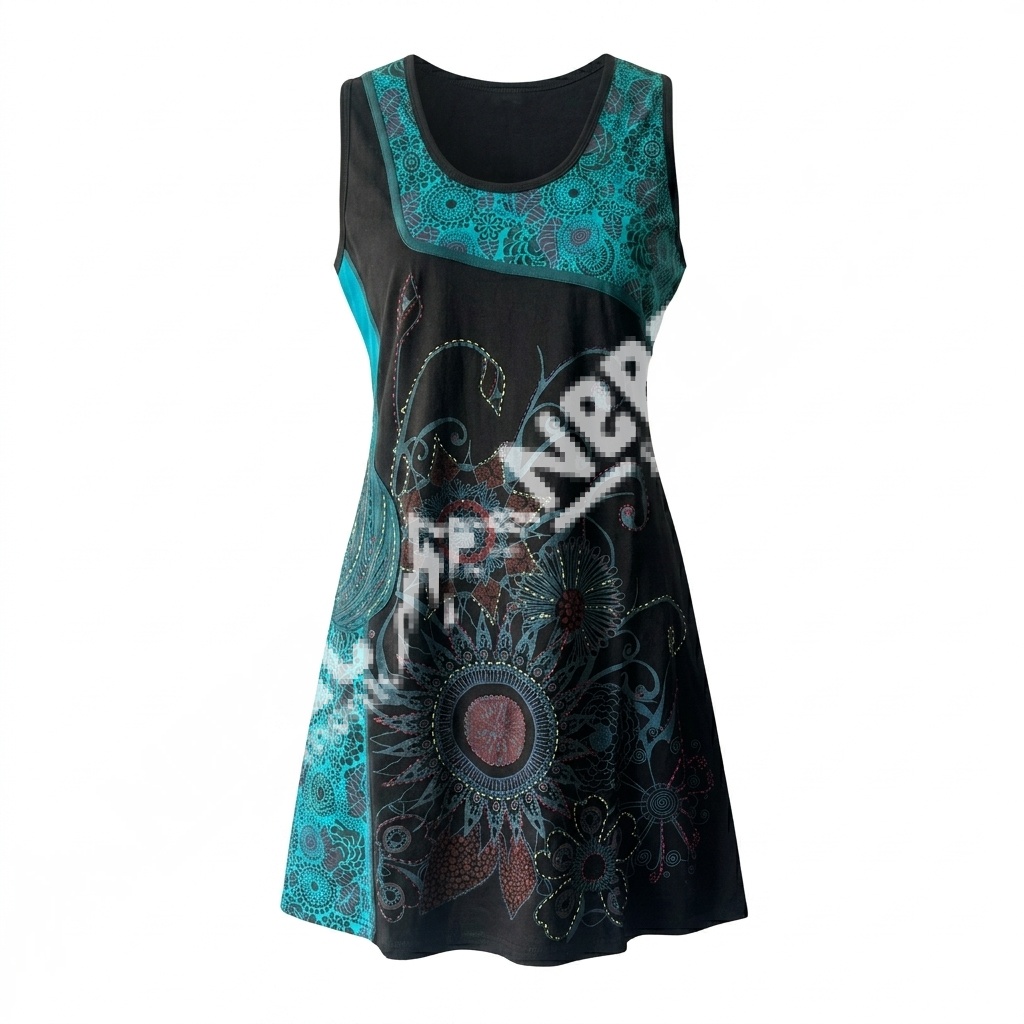 Hand Embroidered Cotton Dress