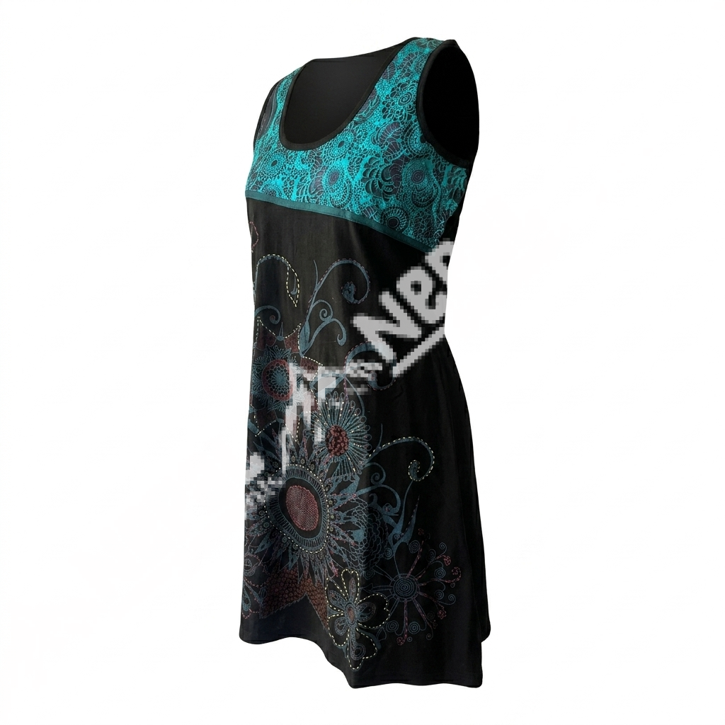 Hand Embroidered Cotton Dress