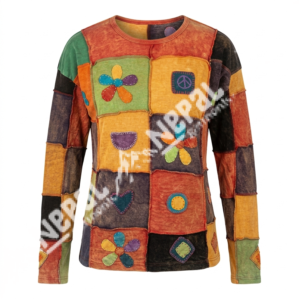 Hand Embroidery Women's sweet-Shirt