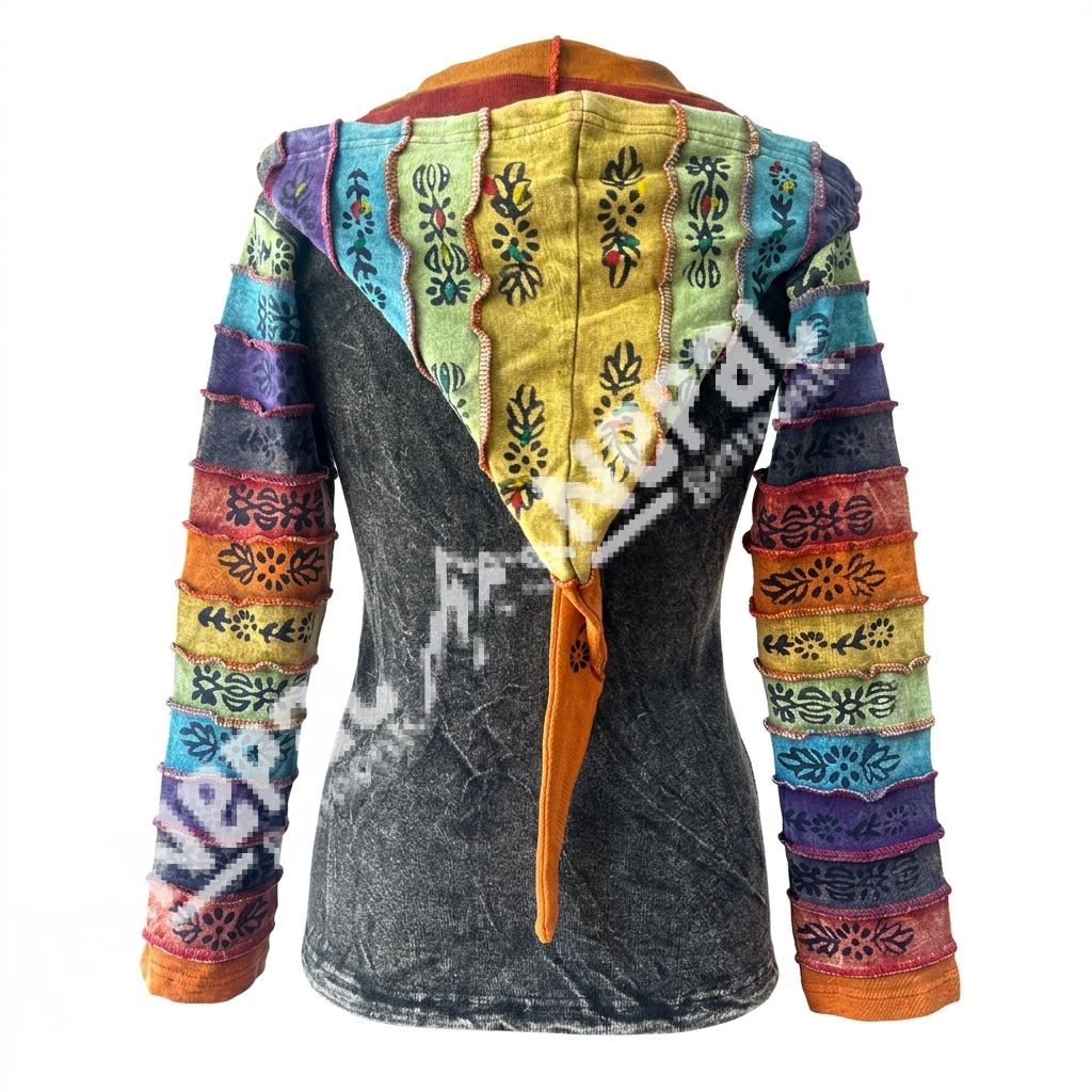 Rainbow Printed Pixie Women Hoodie Jacket