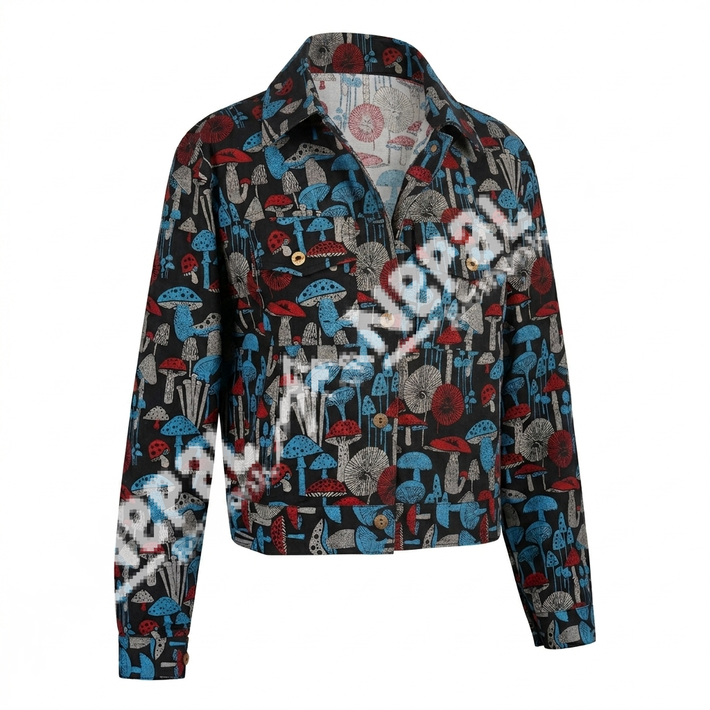 Mushroom Print  Jacket