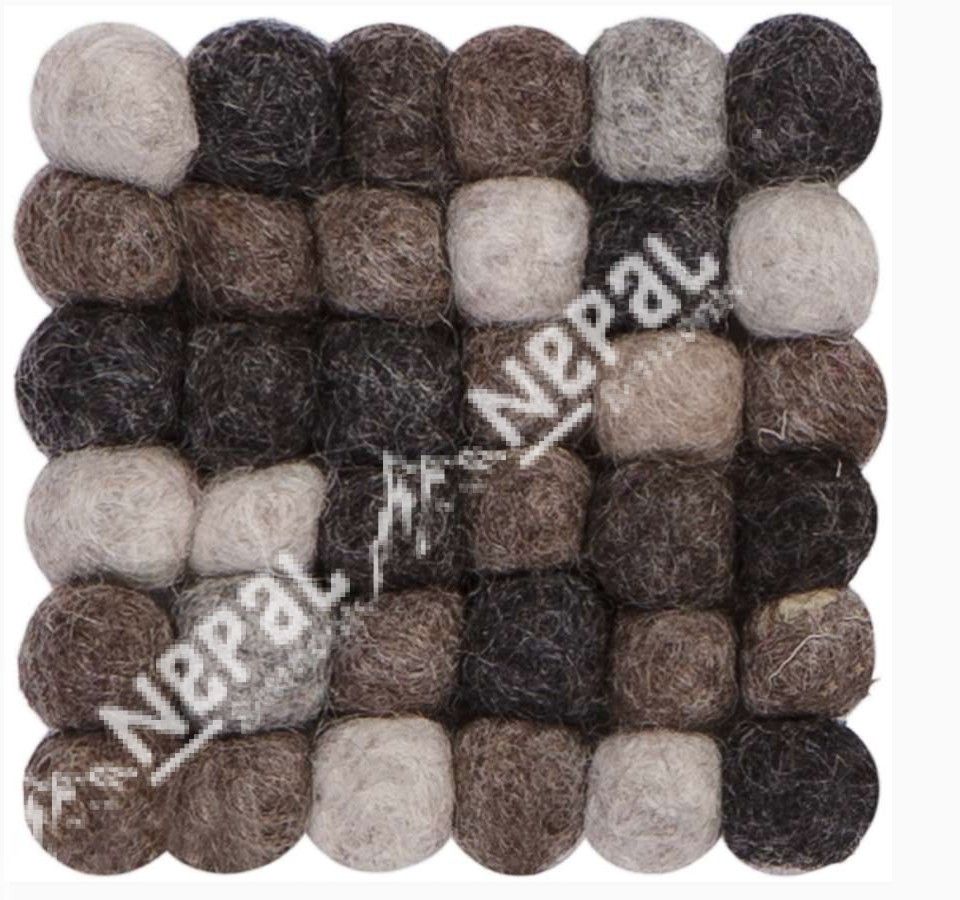 Felt Ball Tea Coaster