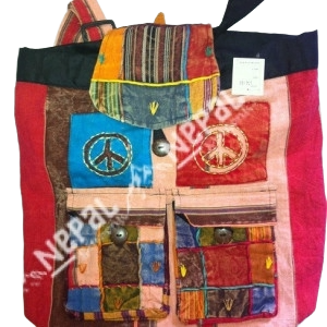Hippie Cotton Razor Cut & Stonewash double Pocket Bag pack