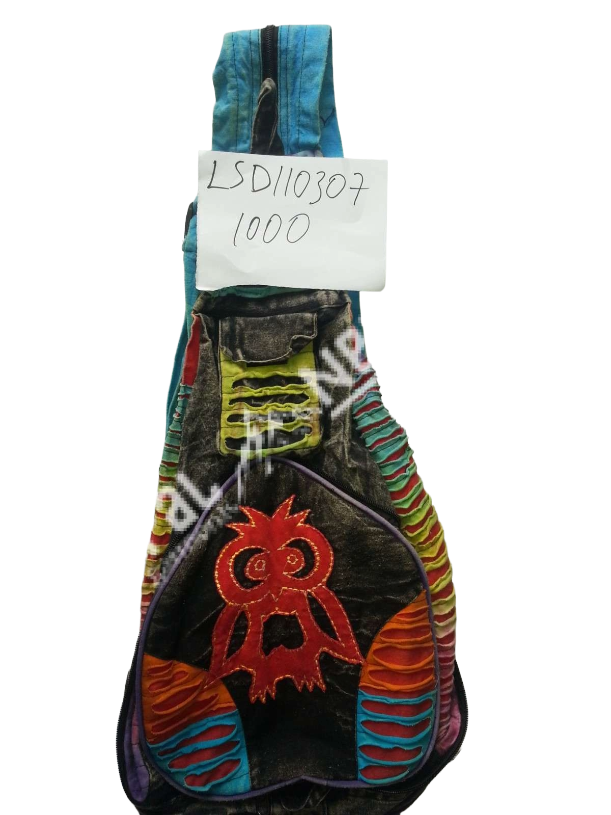 Hand Embroidery And Razor Cut Hippie Gitara Bag