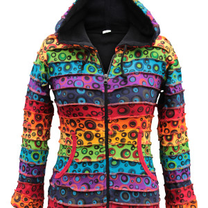 Bobble Print Rainbow Women's Jacket